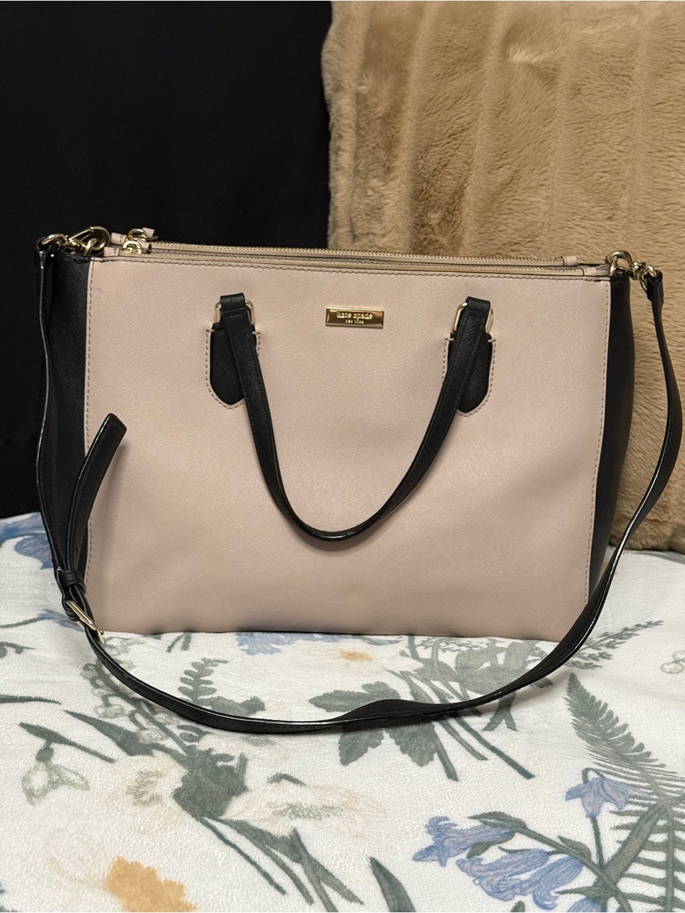 Kate Spade Staci / Madison Colorblock Saffiano Leather Medium Satchel